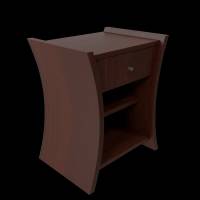 Bedside Table African Cherry